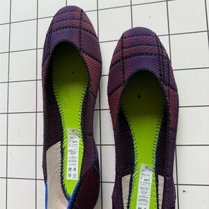 Rothy’s Purple square flats size 11 no insole